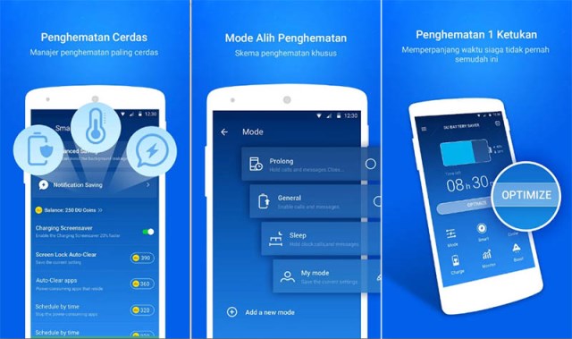 Aplikasi penghemat baterai DU Battery Saver & Baterai