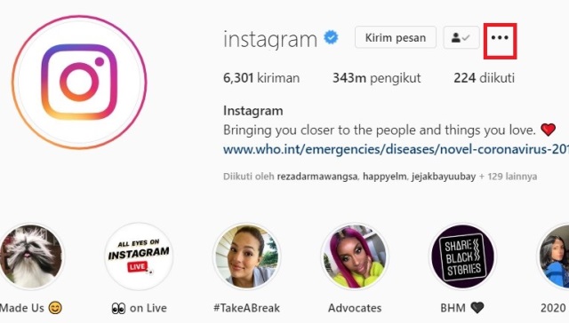 Cara memblokir followers Instagram