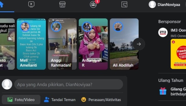 Cara mengaktifkan dark mode Facebook di PC atau Komputer