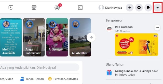 Cara mengaktifkan dark mode di Facebook