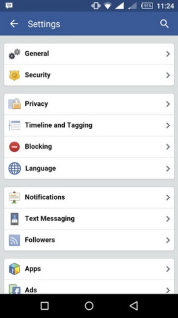 Cara mengganti password Facebook dengan klik general