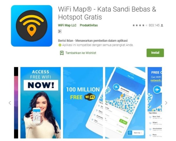 WiFi Map Kata Sandi Bebas Hotspot Gratis
