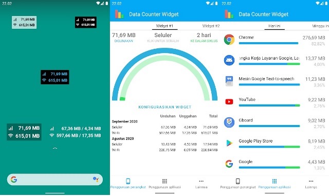 Data Counter Widget Data Counter Widget