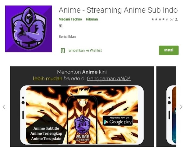 Aplikasi nonton Anime Sub Indo