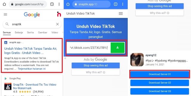 Cara download video TikTok tanpa watermark
