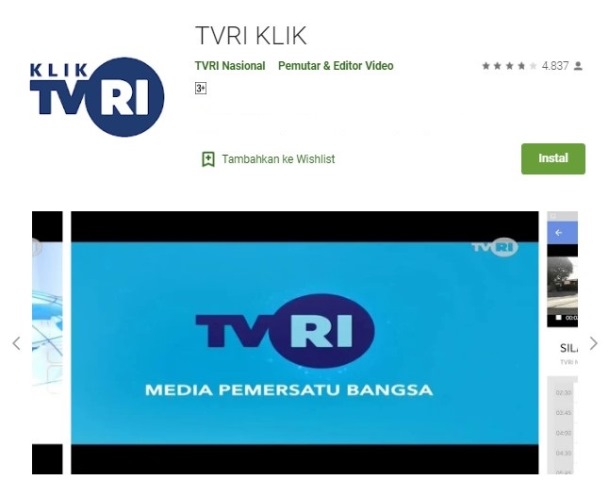 apk TVRI KLIK apk TVRI KLIK