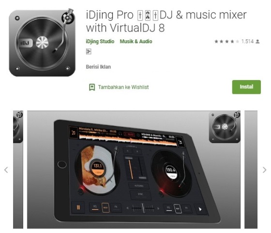 Aplikasi musik DJ
