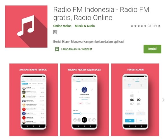 Aplikasi Radio FM Indonesia