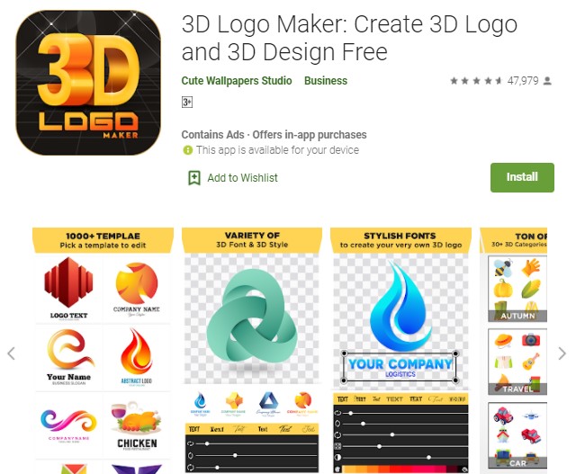 3D Logo Maker Create 3D Logo and 3D Design Free