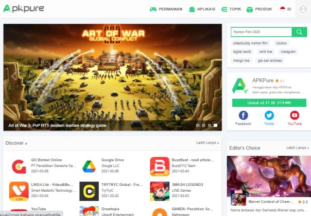 APKPure Aplikasi Mirip Play Store Paling Lengkap