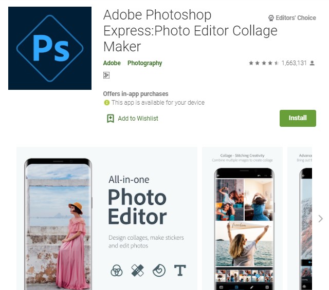 Adobe Photoshop Express Adobe Photoshop Express