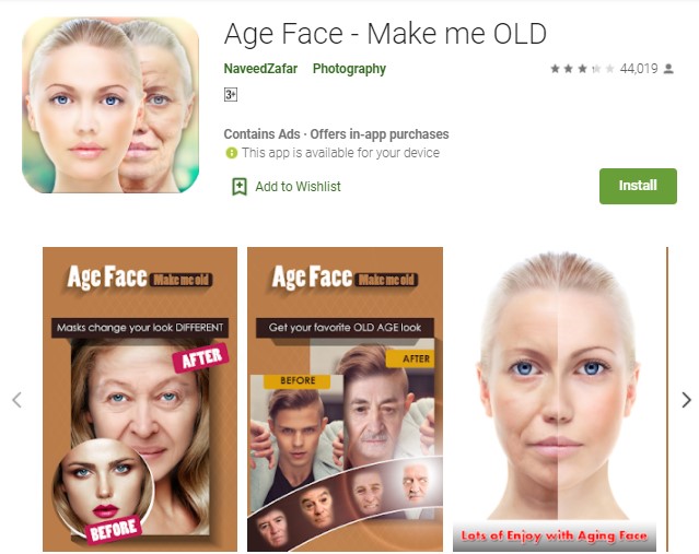 Age Face Make me OLD