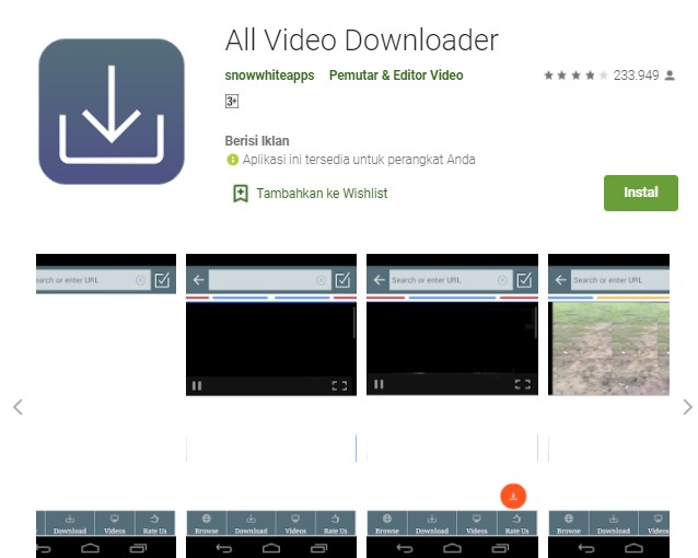 All Video Downloader Aplikasi Download Video di Instagram FB dan YouTube