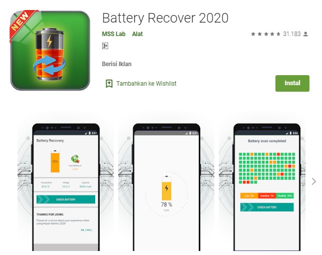 Aplikasi Battery Recovery