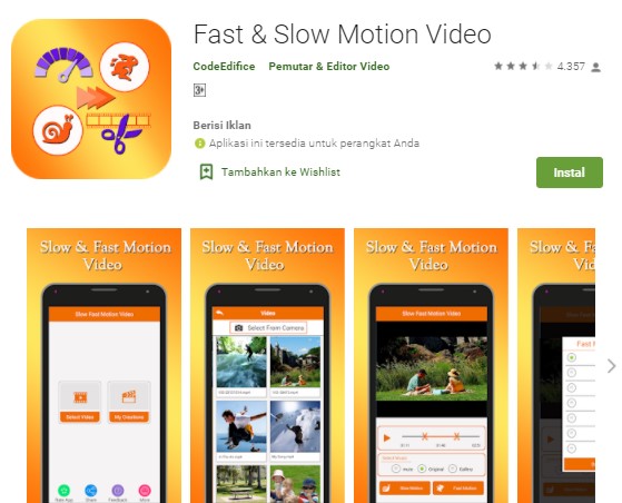 Aplikasi Fast Slow Motion Video