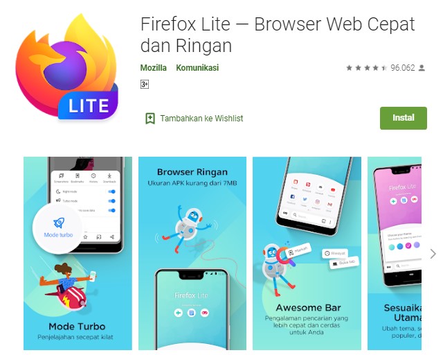 Aplikasi Firefox Lite