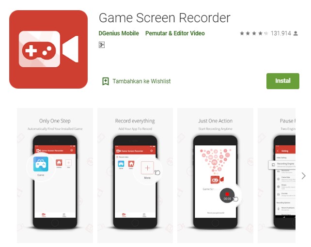 Aplikasi Game Screen Recorder
