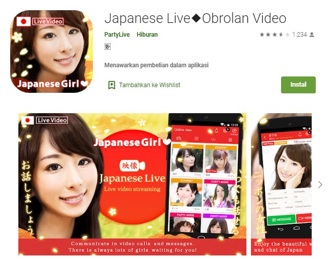 Aplikasi Japanese Live