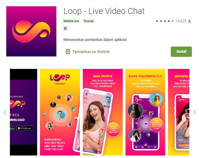 Aplikasi Loop Live Video Chat