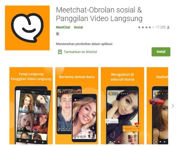 Aplikasi Meetchat Obrolan Sosial