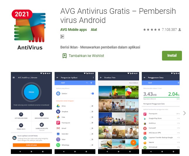 Aplikasi Pembersih virus Android