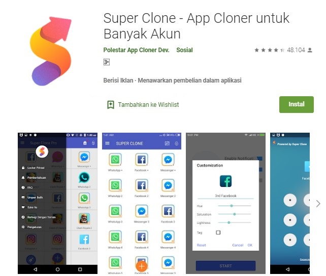 Aplikasi Super Clone
