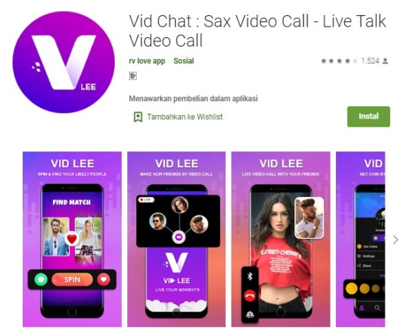 Aplikasi video chat android untuk dewasa