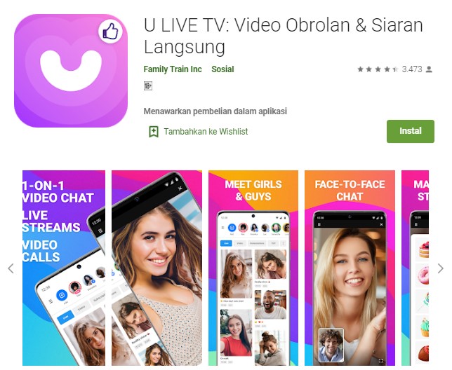 Aplikasi Video Obrolan Siaran Langsung