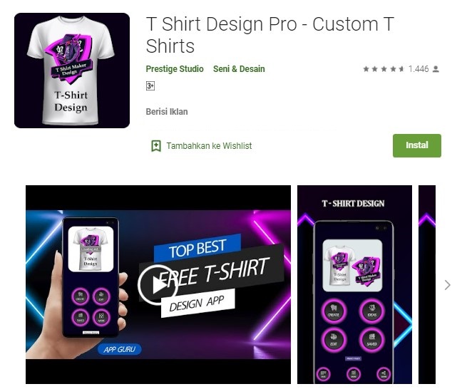 Aplikasi desain baju sendiri