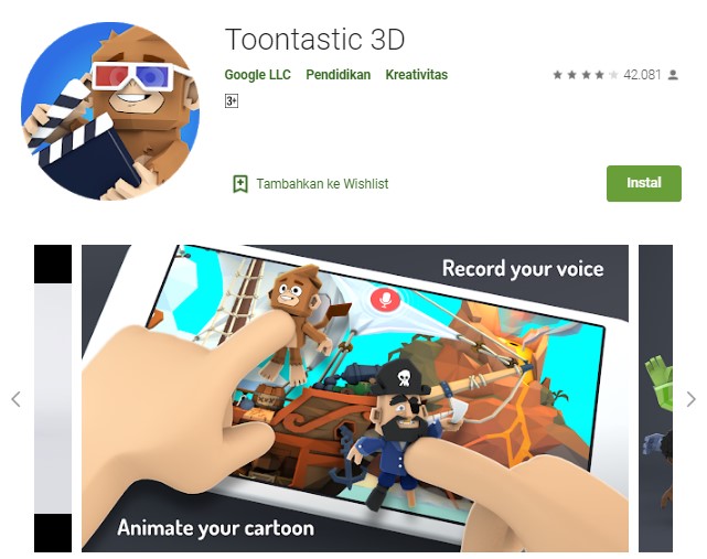 Aplikasi video kartun lucu