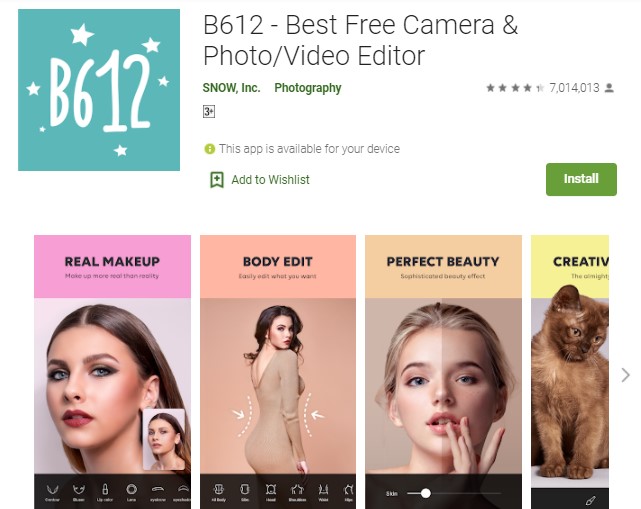 B612 Best Free Camera PhotoVideo Editor