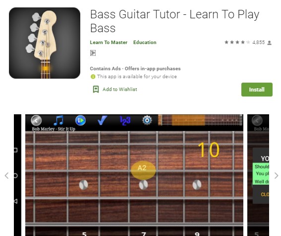 Bass Guitar Tutor Learn To Play Bass