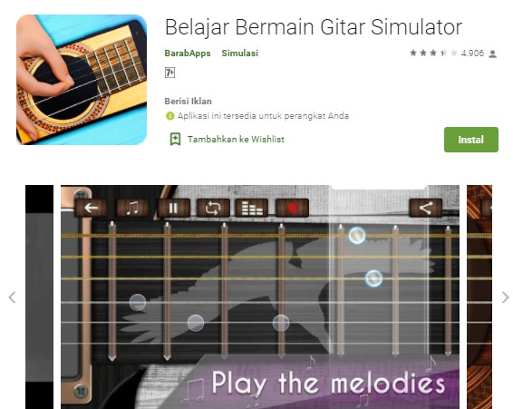 Belajar Bermain Gitar Simulator