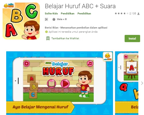 Belajar Huruf ABC Suara