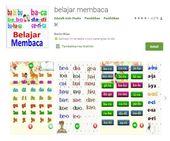 Belajar Membaca by Edutalk Indo Studio