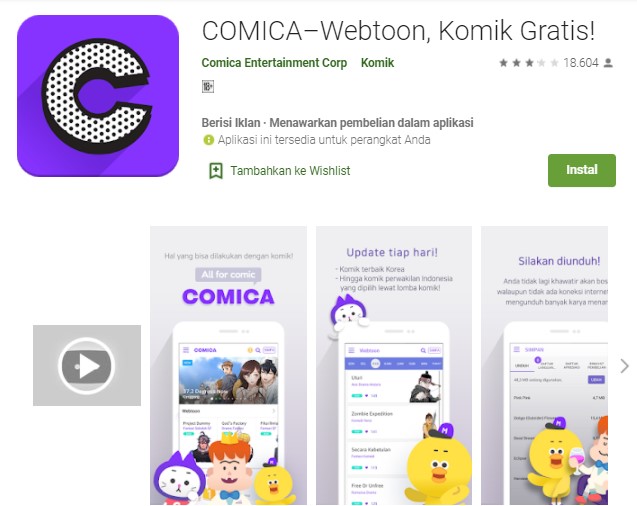 COMICA – Webtoon Komik Gratis