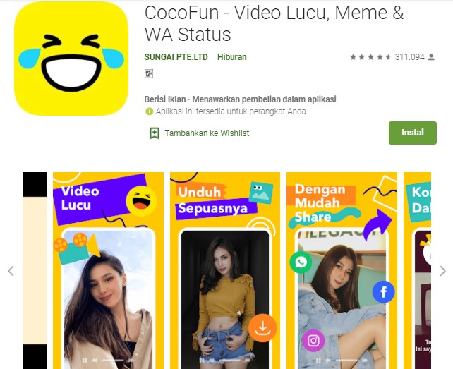 CocoFun – Video lucu meme WA status
