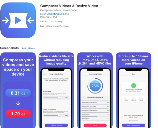 Compress Videos & Resize Videos - Aplikasi Kompres Video