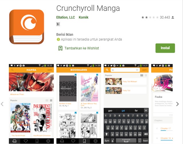 Crunchyroll Manga Aplikasi Baca Manga