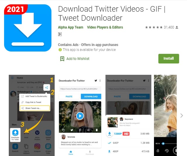 Download Twitter Videos GIF Tweet Downloader