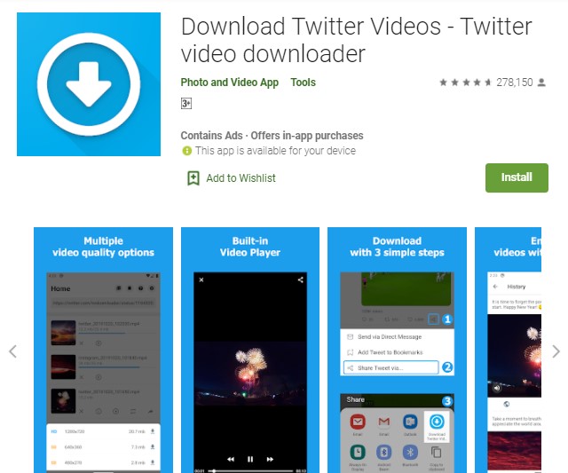 Download Twitter Videos