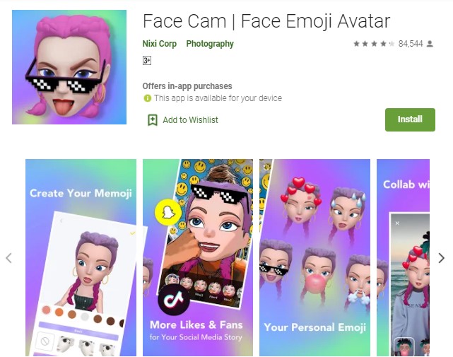 Face Cam – Avatar Face Emoji