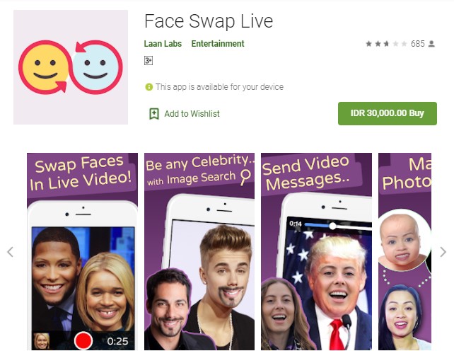 Face Swap Live Aplikasi Tukar Wajah di Foto dan Video