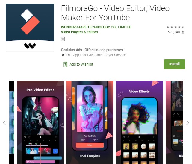 FilmoraGo Aplikasi Edit Video Gratis Tanpa Watermark