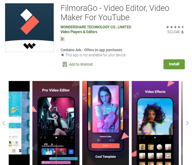 FilmoraGo Aplikasi Pengedit Foto Jadi Video