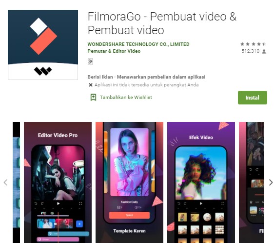 FilmoraGo Pembuat video Pembuat video