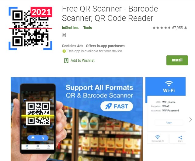 Free QR Scanner – Barcode scanner QR code reader