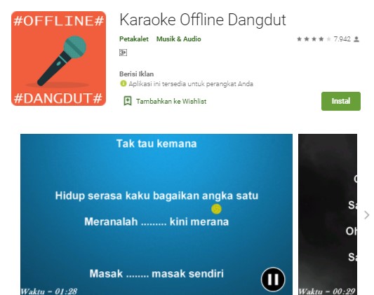Karaoke Offline Dangdut