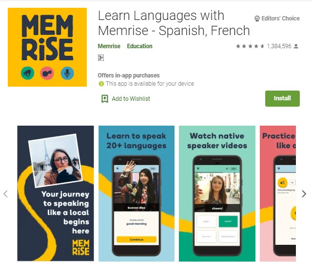 Learn Language With Memrise