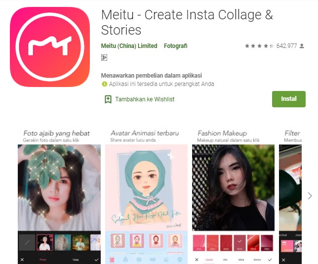 Meitu Aplikasi Foto Jadi Kartun Online